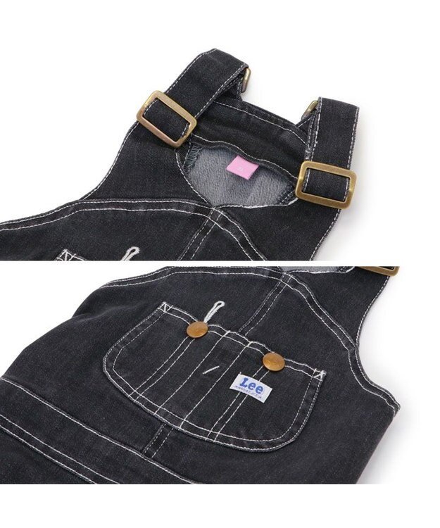PET PARADISE Lee デニム オーバーオール 《ブラック》 中型犬 大型犬 ブラック