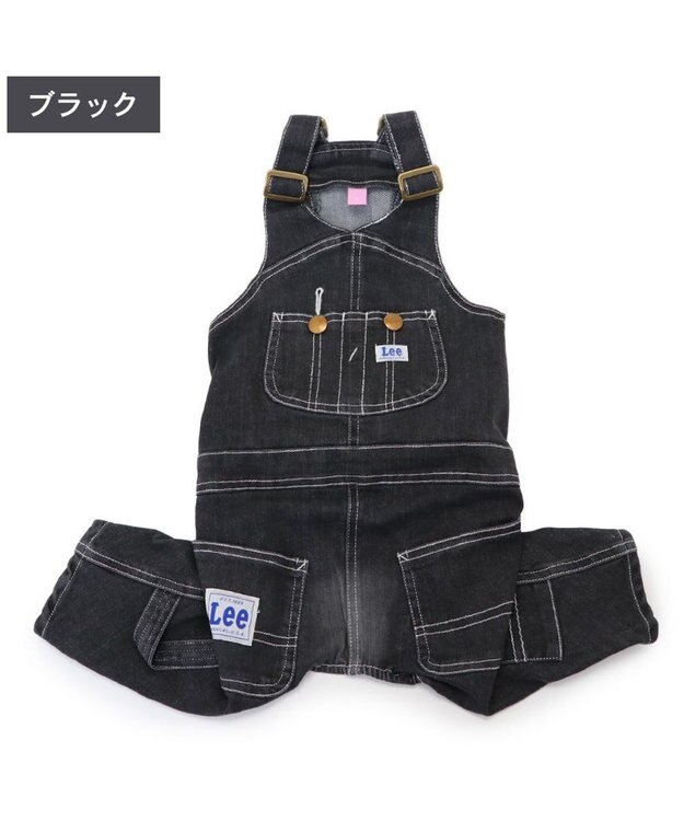 PET PARADISE Lee デニム オーバーオール 《ブラック》 中型犬 大型犬 ブラック