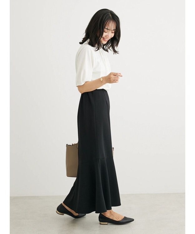 Green Parks BEST PRICE  ２ＷＡＹタック５分袖ブラウソー Off White