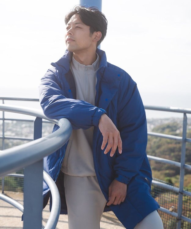 SHARE PARK MENS 【UNISEX】蓄熱中綿モンスターロングコート（L・XLサイズ） ブルー