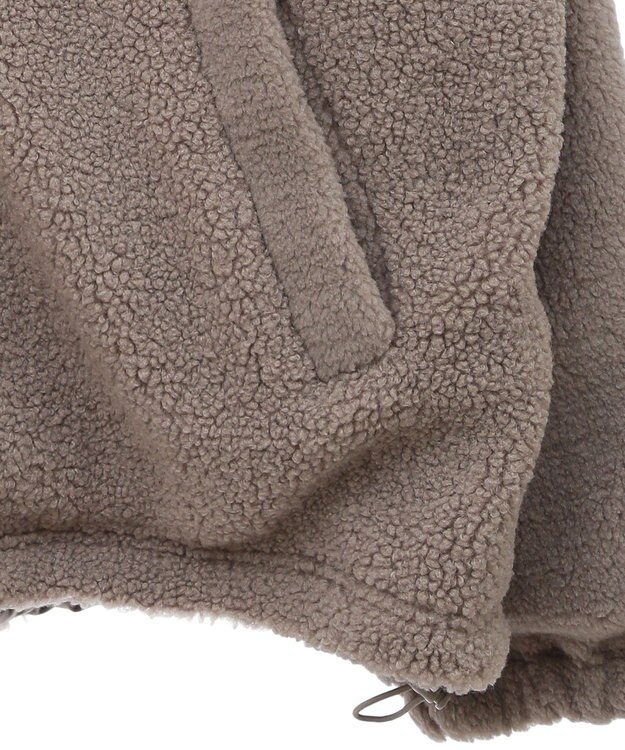 Green Parks リバーシブルコンビボアブルゾン Gray Beige