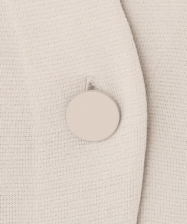 ICB L 【セットアップ対応】ハイゲージスムース ノーカラージャケット トープ系