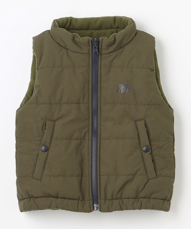 J.PRESS KIDS 【100-130cm】リバーシブル ベスト カーキ系