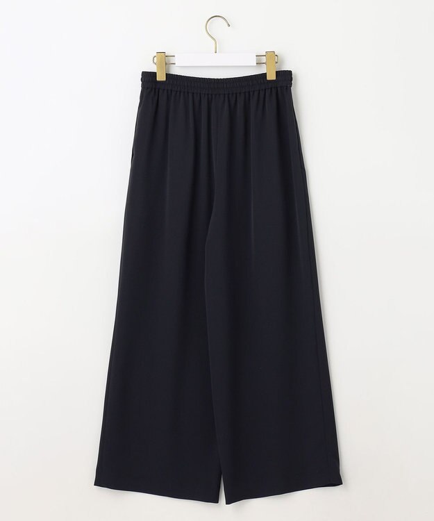 ANY SIS 【洗える】イージードロスト ワイドパンツ ネイビー