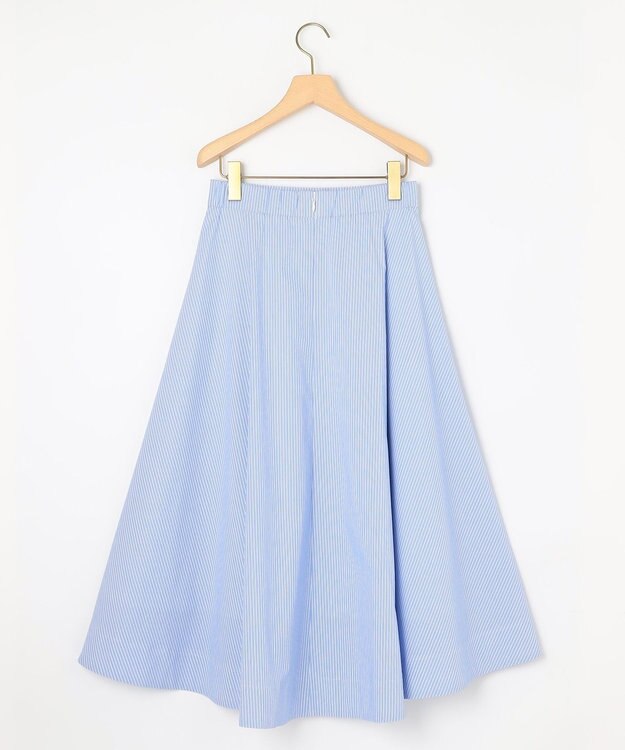組曲 【セットアップ着用可・WEB限定】コンパクトシャーティング フレアスカート スカイブルー系1