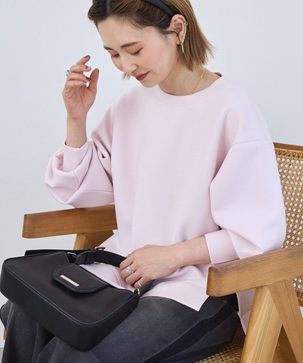 AMERICAN HOLIC サイドスリットダンボールプルオーバー Pink