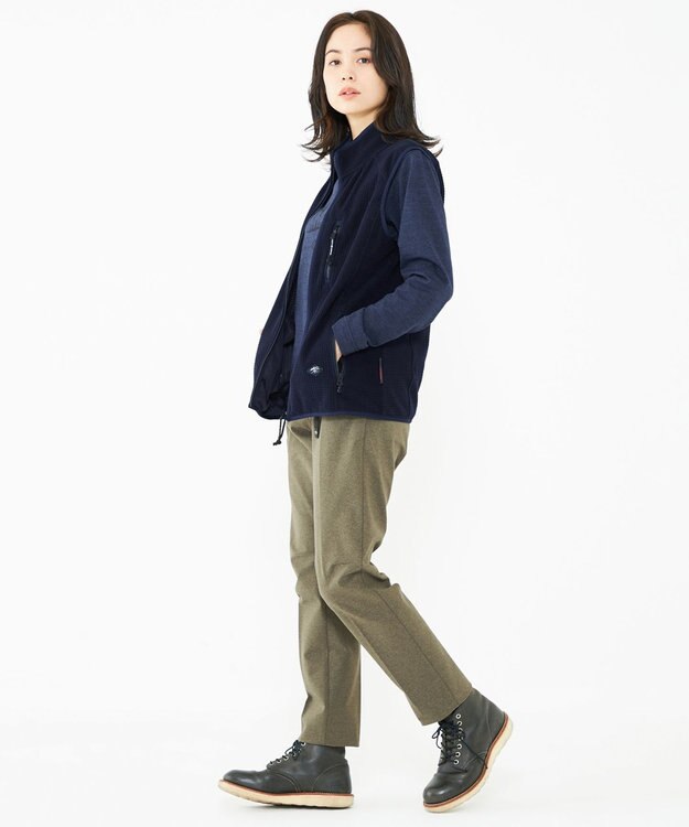 JOSEPH ABBOUD MOUNTAIN 【UNISEX】ポーラテックブロックフリース ベスト ネイビー系