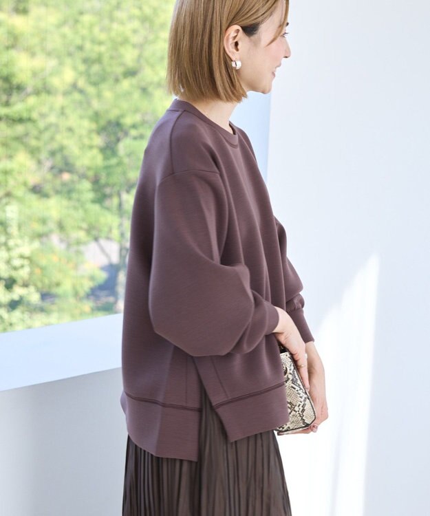 AMERICAN HOLIC サイドスリットダンボールプルオーバー Chocolat