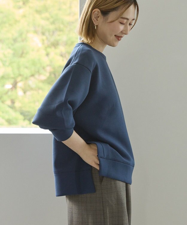 AMERICAN HOLIC サイドスリットダンボールプルオーバー Navy