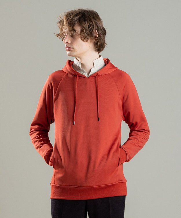 JOSEPH HOMME コットンナイロンテリー　パーカー ライトオレンジ系