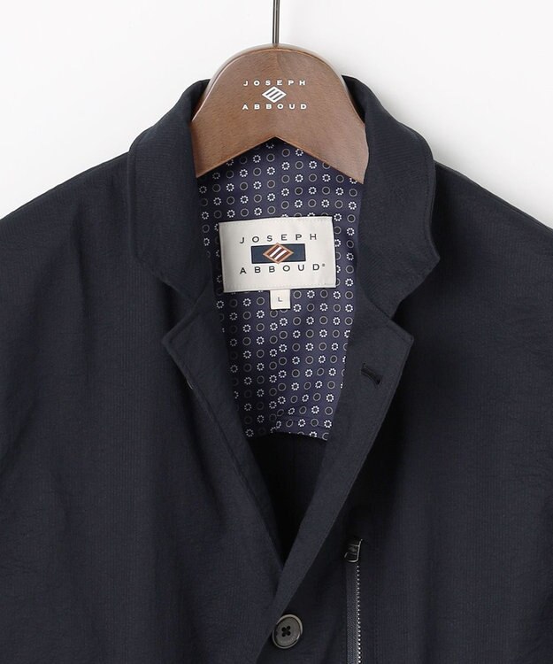JOSEPH ABBOUD 【ストレッチ/7ポケット】ハイパワーピケストレッチアクティブレジャー ジャケット　26SSモデル ネイビー系