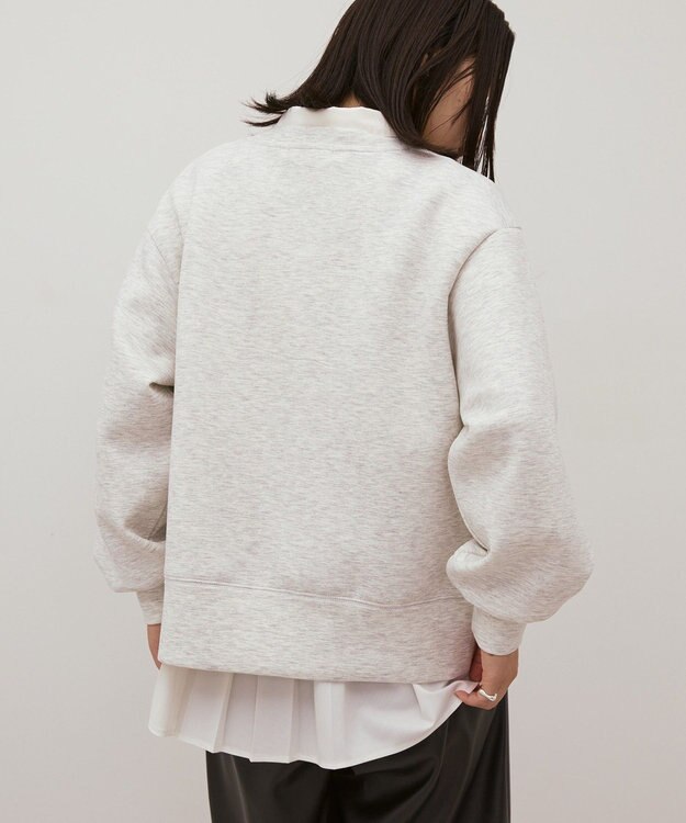 AMERICAN HOLIC サイドスリットダンボールプルオーバー Gray Mixture