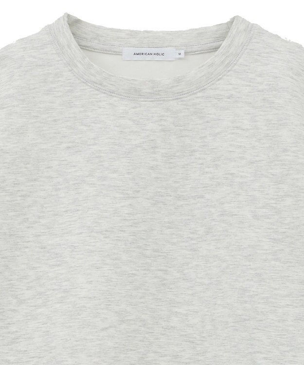 AMERICAN HOLIC サイドスリットダンボールプルオーバー Gray Mixture