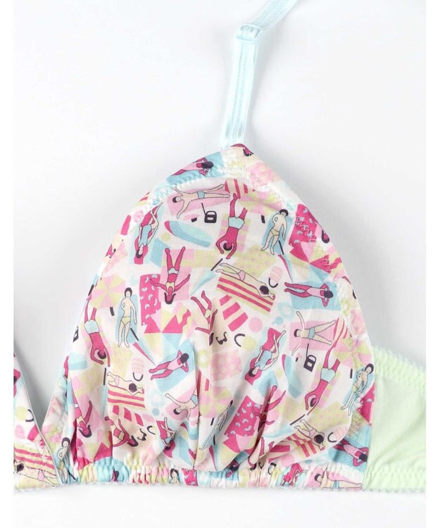 une nana cool MADE WITH LIBERTY FABRIC 【綿混】ノンワイヤーブラ RP