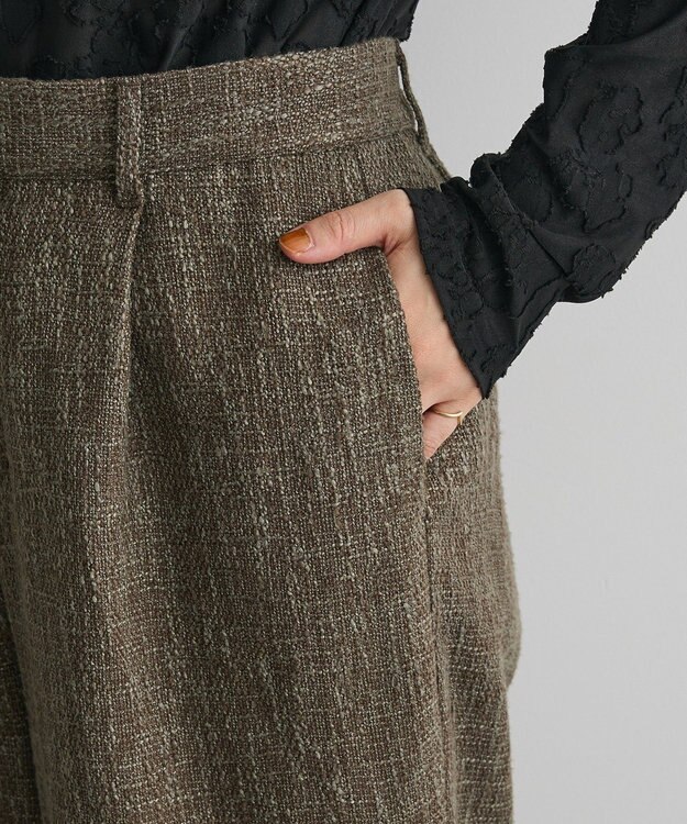 CRAFT STANDARD BOUTIQUE ツイードパンツ Dark Brown