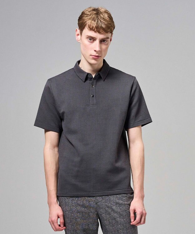 JOSEPH HOMME 【オリジナル素材】ライトタックジャージー　ポロ グレー系