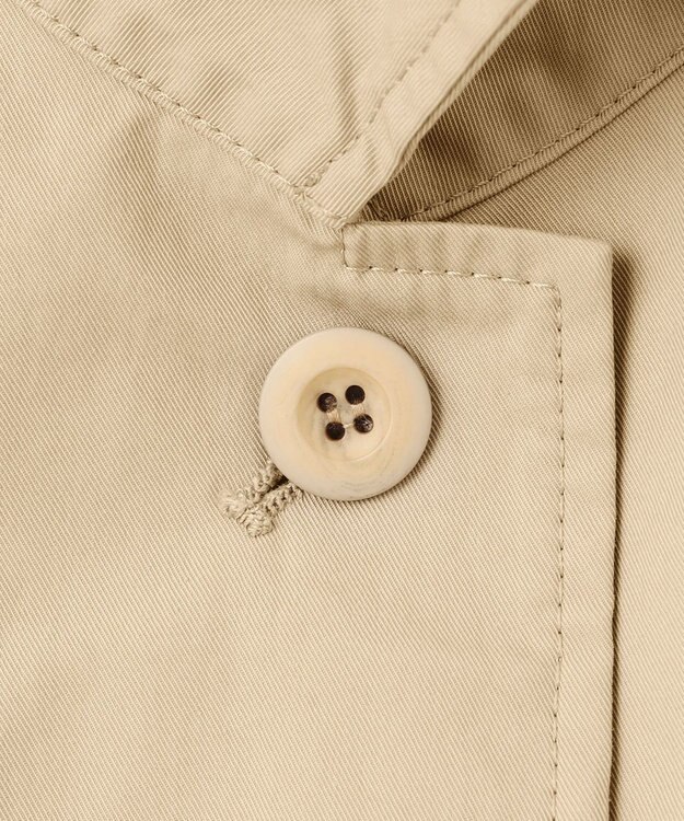 23区 L 【SLOW/一部店舗限定】ハイカウントギャバ ミリタリージャケット ベージュ系