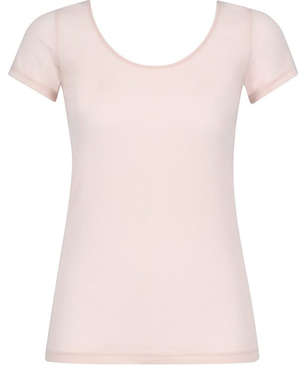 Wing インナー 【綿の贅沢オーガニック】 オーガニックコットン混素材 薄くて軽い ２分袖 EL1256 ウイング／ワコール ピーチ