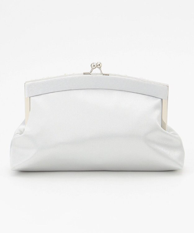 ANY SIS 【2WAY】ジュエル調フレームパーティ バッグ シルバー