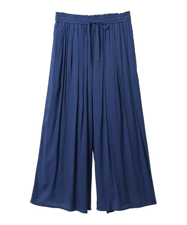 YECCA VECCA シルキータックワイドパンツ Charcoal Gray