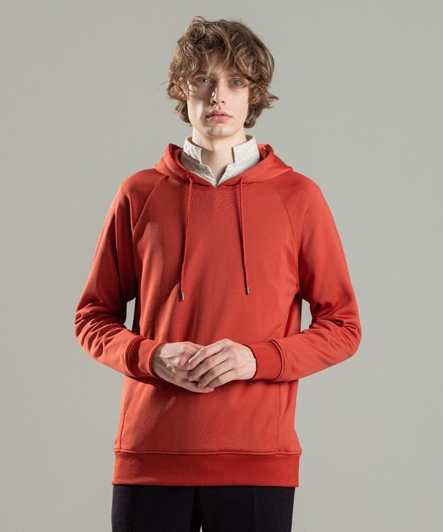 JOSEPH HOMME コットンナイロンテリー　パーカー ライトオレンジ系