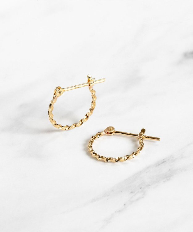 TOCCA 【WEB限定】LEGAME PIERCED EARRINGS S K10 天然石 ピアス S シーブルーカルセドニー