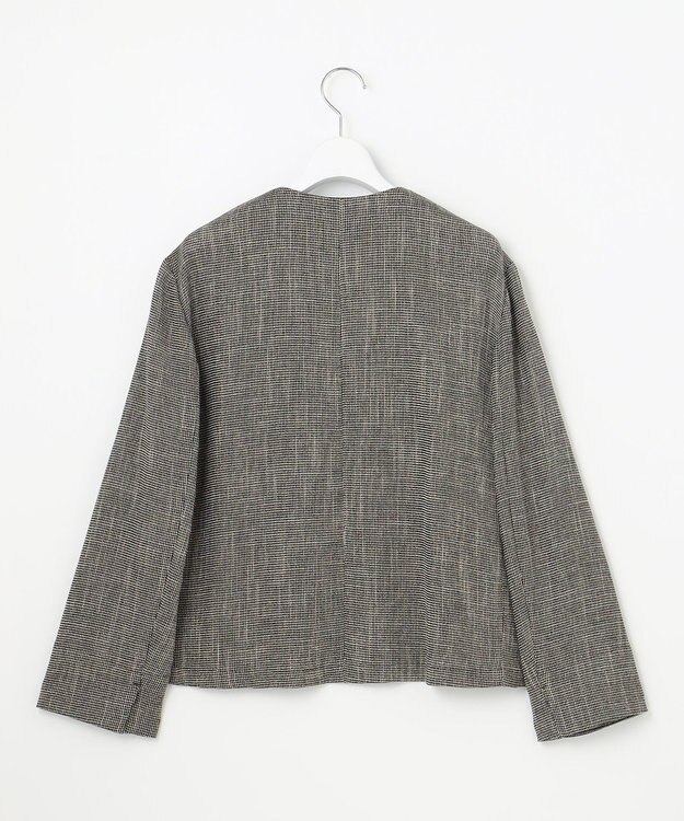 自由区 S 【洗える】ライトカラミノーカラー ジャケット モノトーン