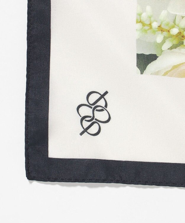 自由区 【カトリエムブーケ】La boroderie de Laurent ブーケモチーフマルチスカーフ ブーケ柄