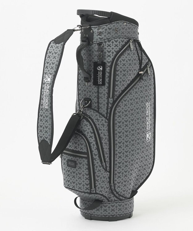 23区GOLF 【UNISEX】モノグラムライトキャディバッグ　ベテランゴルファーにもおすすめなモダンデザイン ブラック系5