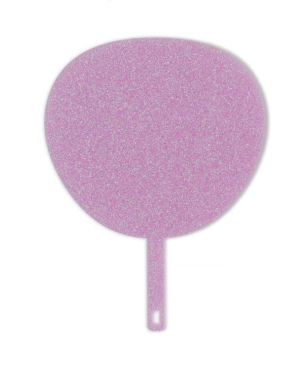 WEGO 【痛バ＆推し活グッズ】キラキラDIYうちわキーホルダー パープル