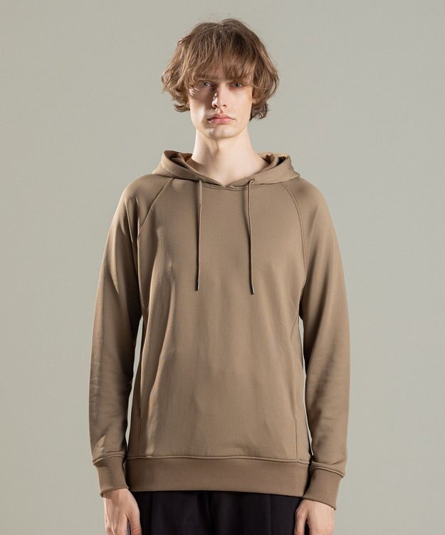 JOSEPH HOMME コットンナイロンテリー　パーカー キャメル系