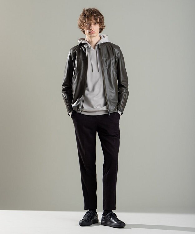 JOSEPH HOMME コットンナイロンテリー　パーカー ベージュ系