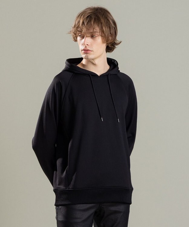 JOSEPH HOMME コットンナイロンテリー　パーカー ブラック系