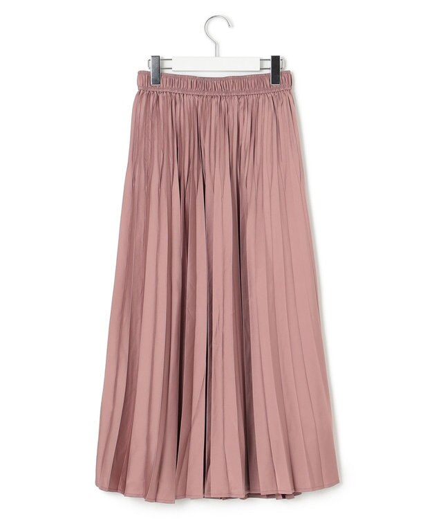 J.PRESS YORK STREET 【WOMEN】ロング プリーツスカート ピンク系