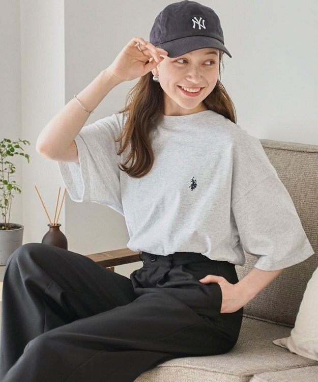 WEGO 【ユニセックス着用ITEM】別注USPOLO　ヘビーウエイトBIGT（S） グレーその他