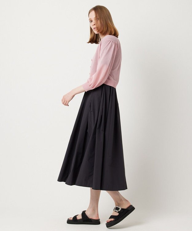 TOCCA 【洗える！】SHEER KNIT カーディガン ピンク系