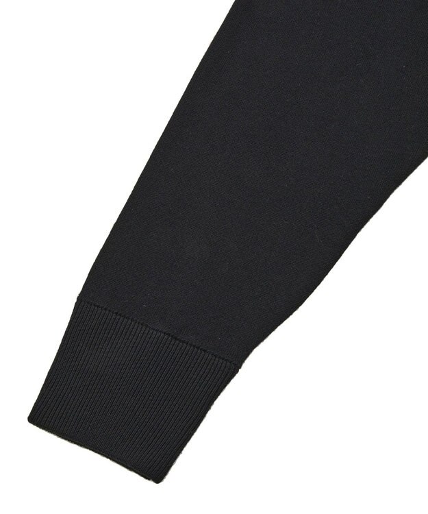 AMERICAN HOLIC コットンブレンドスウェットライクロゴニットトップス Black