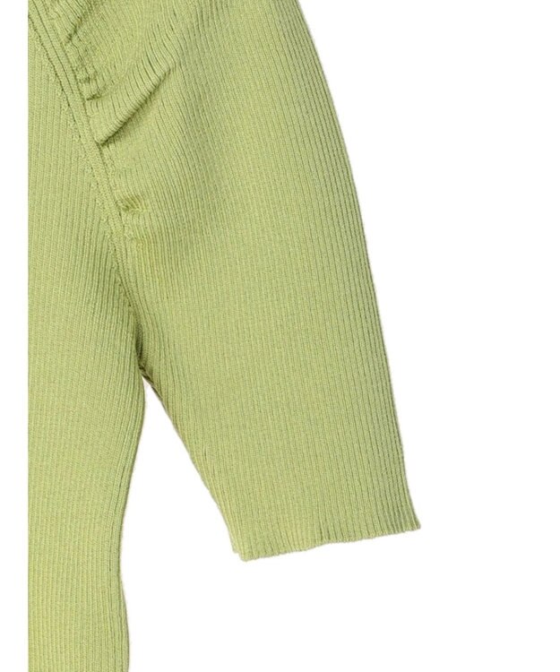Green Parks 袖ギャザーラグランニットプルオーバー Green