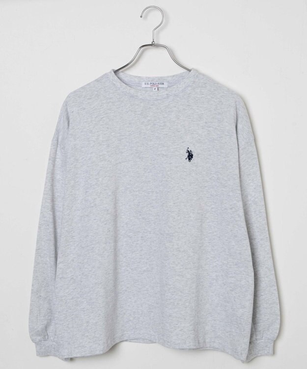 WEGO USPOLOだぼそでカラーロンT オートミール