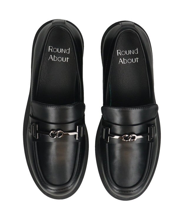 Bridget Birkin 【Round About】ボリュームソールビットローファー ブラック