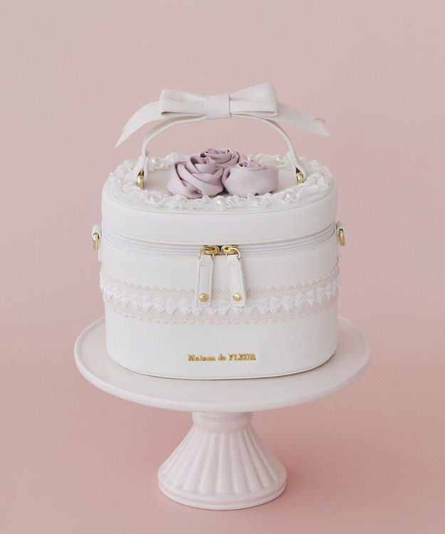 POPPY ケーキ バッグ Rose cream cake bag アニバーサリーケーキバッグ