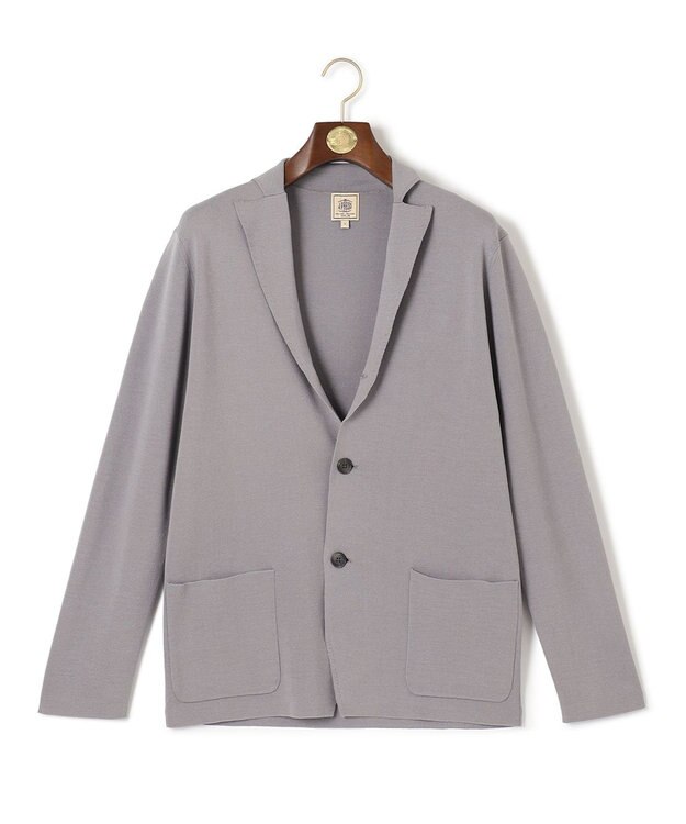 J.PRESS MEN 【WEB・一部店舗限定】ミラノリブ ニットジャケット ライトグレー系