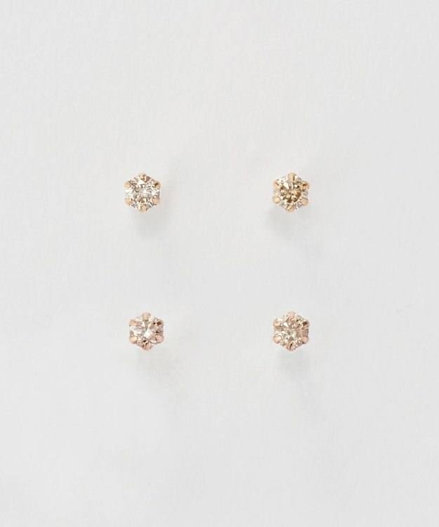 Phoebe 【K10】一粒ダイヤモンドピアス　ゴールド ゴールド