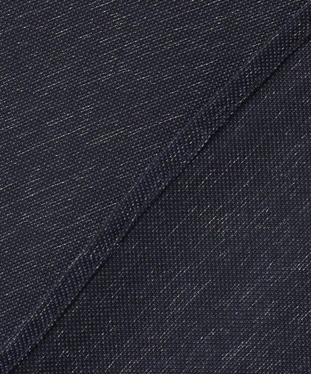 JOSEPH HOMME 新型・新素材【軽量/通気性/清涼感/洗える/ストレッチ】レノクロスストレッチ　7分袖レギュラーカラーシャツ ネイビー系