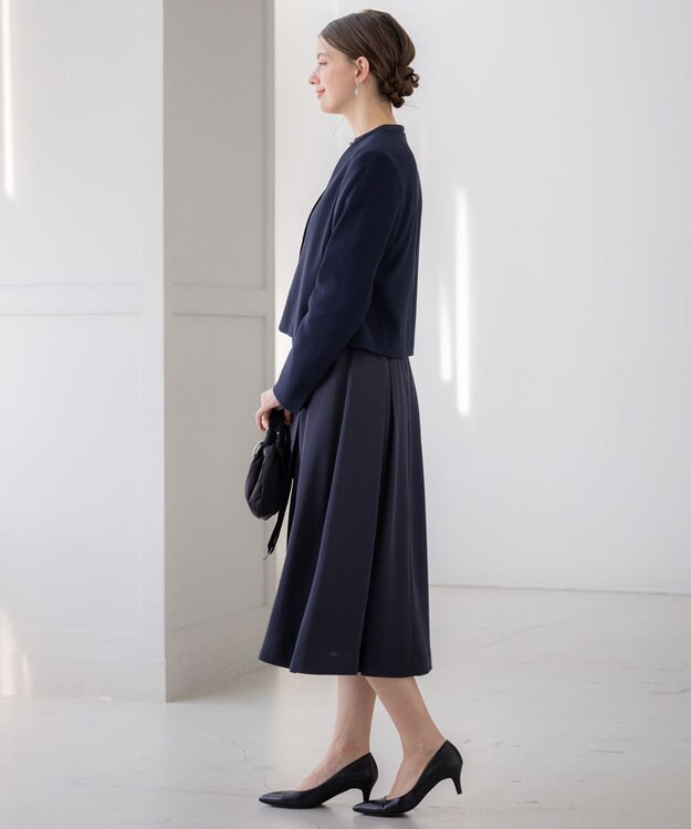 23区 S 【APPLAUDIR】クリアジョーゼット 3WAYコンパクトジャケット ネイビー系