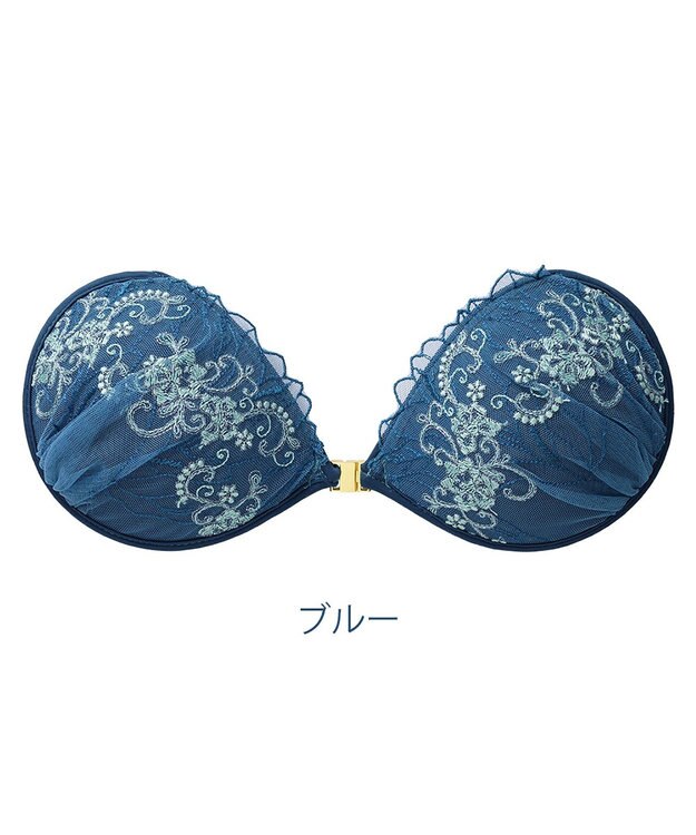 BRADELIS New York 【NuBra / ナチュラルタイプ】ヌーブラ・エアーライト エメ 蒸れにくい バックレス コレクション デザインヌーブラ 正規品 ブルー