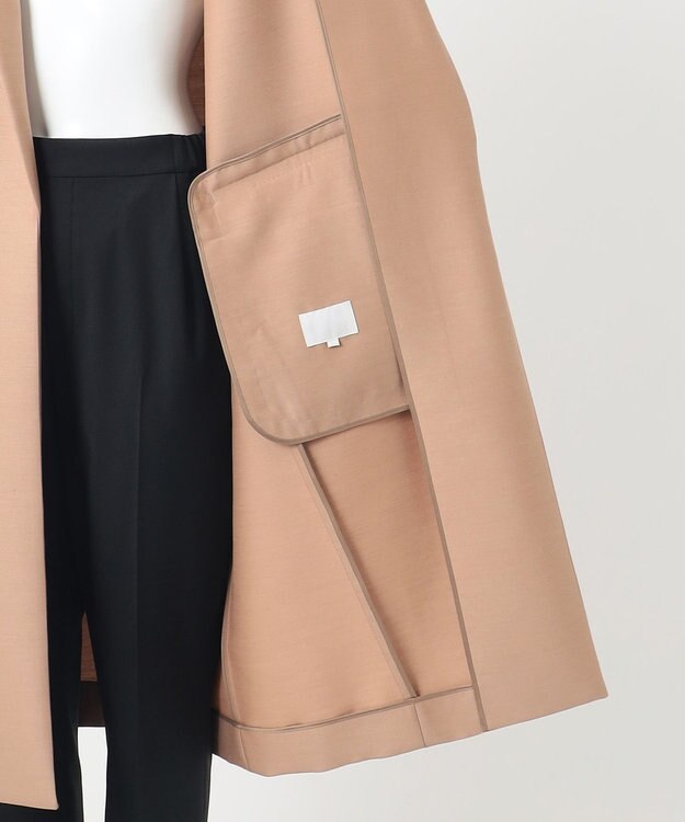 23区 L 【R(アール)】ウールシルクツイル コート ベージュ系