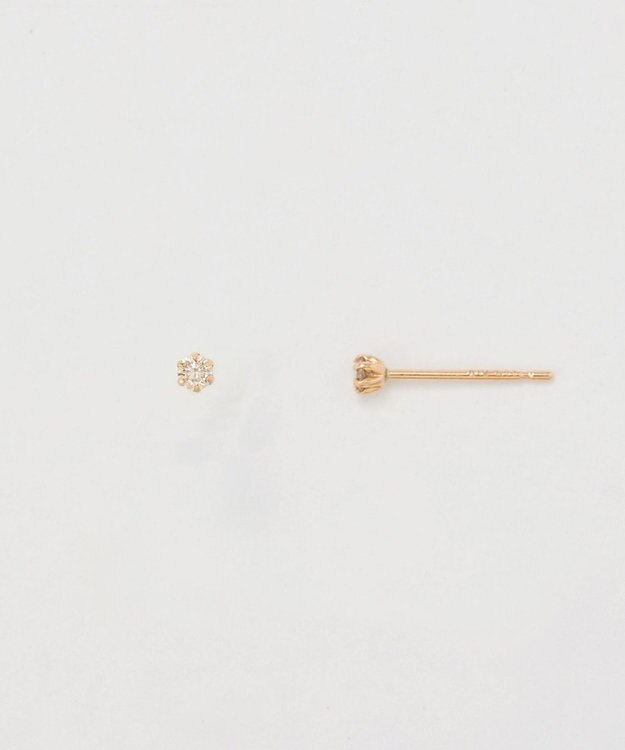 Phoebe 【K10】一粒ダイヤモンドピアス　ゴールド ゴールド