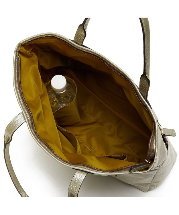 PELLE BORSA サイズチェンジトートバッグ  Alive アライブ 4442 シャンパンゴールド