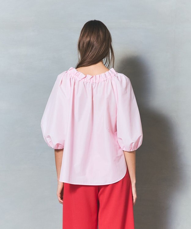 GRACE CONTINENTAL ボリュームスリーブトップ- ピンク